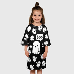 Детское платье 3D Boo! приведение хеллоуин - фото 2
