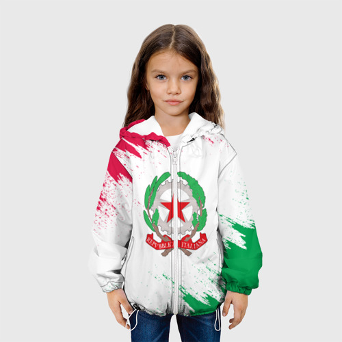 Детская куртка 3D Герб италии Италия , Italy, цвет белый - фото 4