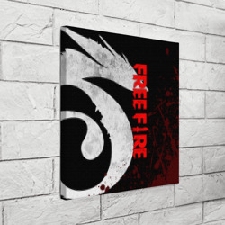 Холст квадратный Garena free fire, лого игры дракон - фото 2
