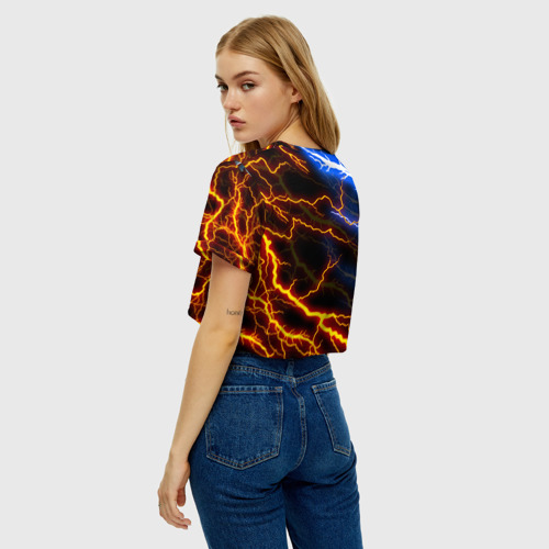 Женская футболка Crop-top 3D Mobile Legends разряды молний flash, цвет 3D печать - фото 5
