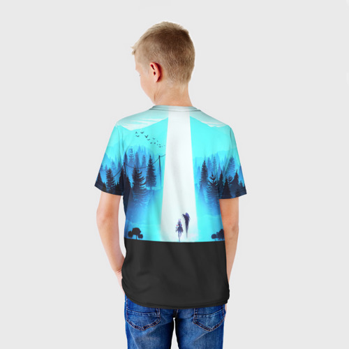 Детская футболка 3D с принтом MOBILE LEGENDS BANG BANG / МОБА ЛЕГЕНДС, вид сзади #2