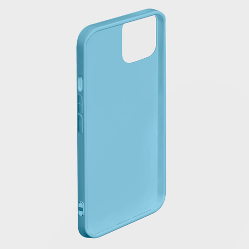 Чехол для iPhone 14 Plus Митсубиси 3D плиты, цвет голубой - фото 2