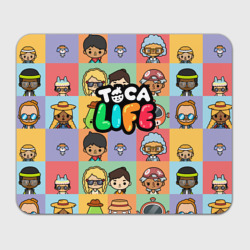 Прямоугольный коврик для мышки Toca Boca life персонажи