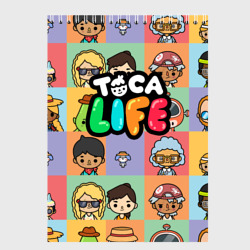 Скетчбук Toca Boca life персонажи