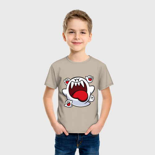 Детская футболка хлопок Mario Bu, цвет миндальный - фото 3
