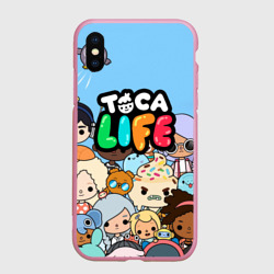 Чехол для iPhone XS Max матовый Toca Boca твоя история stories
