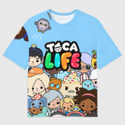 Женская футболка oversize 3D Toca Boca твоя история stories