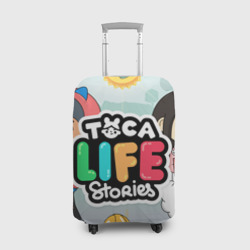 Чехол для чемодана 3D Toca Boca stories, твоя история