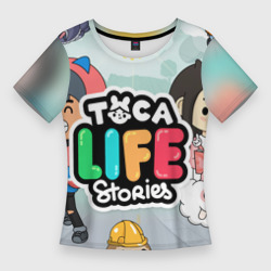 Женская футболка 3D Slim Toca Boca stories, твоя история