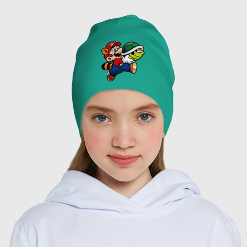 Детская шапка демисезонная MarioTurtles, цвет зеленый - фото 5