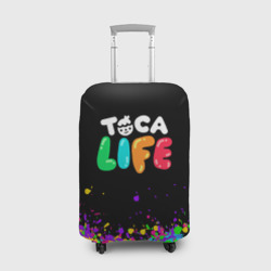 Чехол для чемодана 3D Toca Boca life брызги красок