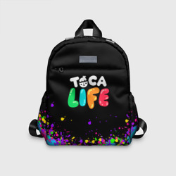 Детский рюкзак 3D Toca Boca life брызги красок