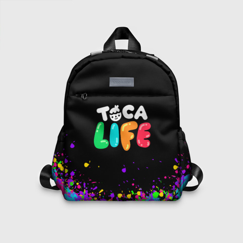Детский рюкзак 3D Toca Boca life брызги красок