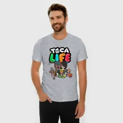 Мужская футболка хлопок Slim Toca Boca world Toca life - фото 2