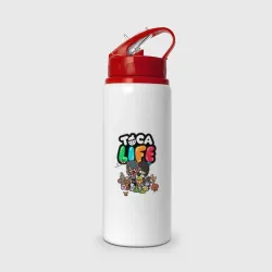 Бутылка для воды с трубочкой Toca Boca world Toca life
