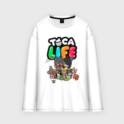 Мужской лонгслив oversize хлопок Toca Boca world Toca life