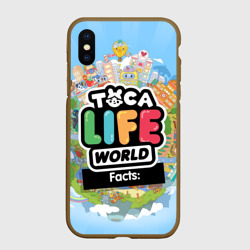 Чехол для iPhone XS Max матовый Toca Boca world, планета игры