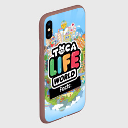Чехол для iPhone XS Max матовый Toca Boca world, планета игры - фото 2