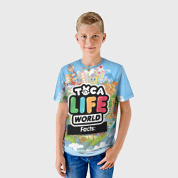 Детская футболка 3D Toca Boca world, планета игры - фото 2