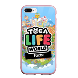Чехол для iPhone 7Plus/8 Plus матовый Toca Boca world, планета игры