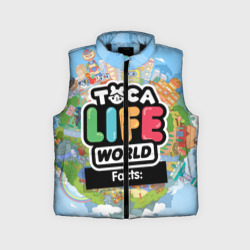 Детский жилет утепленный 3D Toca Boca world, планета игры