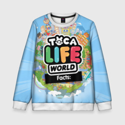 Детский свитшот 3D Toca Boca world, планета игры