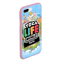 Чехол для iPhone 7Plus/8 Plus матовый Toca Boca world, планета игры - фото 2