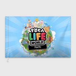 Флаг 3D Toca Boca world, планета игры