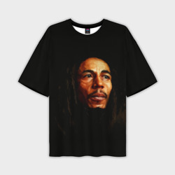 Мужская футболка oversize 3D Bob Marley Art