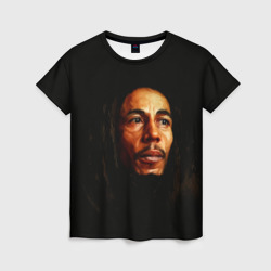 Женская футболка 3D Bob Marley Art