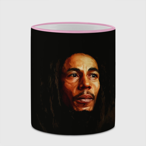 Кружка с полной запечаткой Bob Marley Art, цвет Кант розовый - фото 4