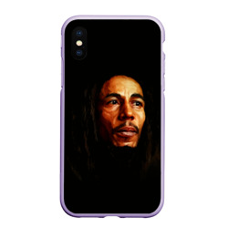 Чехол для iPhone XS Max матовый Bob Marley Art