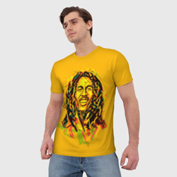 Мужская футболка 3D Радостный Боб - фото 2