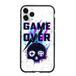 Чехол для iPhone 11 Pro Max матовый Game over - neon 3D