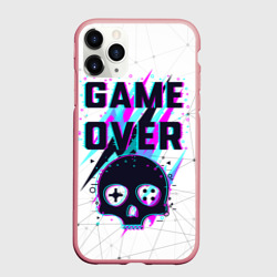 Чехол для iPhone 11 Pro Max матовый Game over - neon 3D