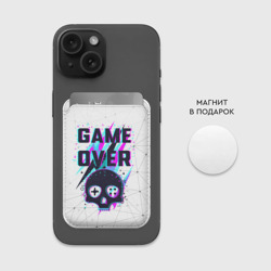 Картхолдер Magsafe магнитный Game over - neon 3D - фото 2