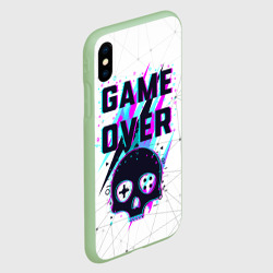 Чехол для iPhone XS Max матовый Game over - neon 3D - фото 2