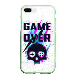 Чехол для iPhone 7Plus/8 Plus матовый Game over - neon 3D