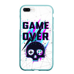 Чехол для iPhone 7Plus/8 Plus матовый Game over - neon 3D