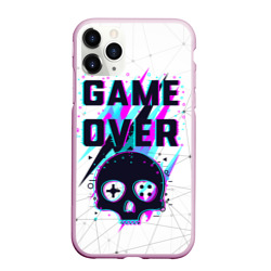 Чехол для iPhone 11 Pro Max матовый Game over - neon 3D