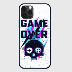 Чехол для iPhone 12 Pro Max Game over - neon 3D