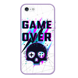 Чехол для iPhone 5/5S матовый Game over - neon 3D