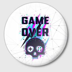 Значок Game over - neon 3D