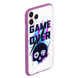 Чехол для iPhone 11 Pro Max матовый Game over - neon 3D - фото 2