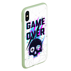 Чехол для iPhone XS Max матовый Game over - neon 3D - фото 2