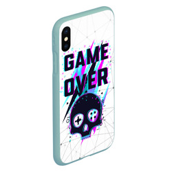 Чехол для iPhone XS Max матовый Game over - neon 3D - фото 2