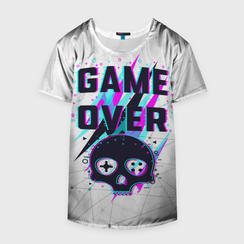 Накидка на куртку 3D Game over - neon 3D, цвет 3D печать - фото 4