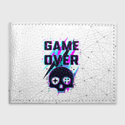 Обложка для студенческого билета Game over - neon 3D