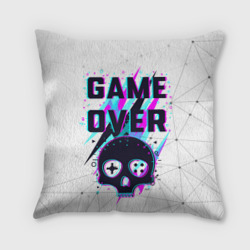 Подушка 3D Game over - neon 3D