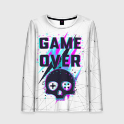 Женский лонгслив 3D Game over - neon 3D